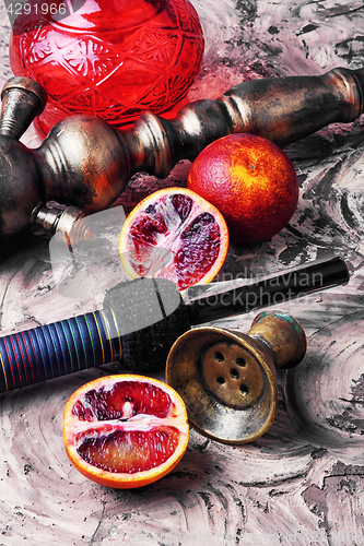 Image of Shisha with orange taste