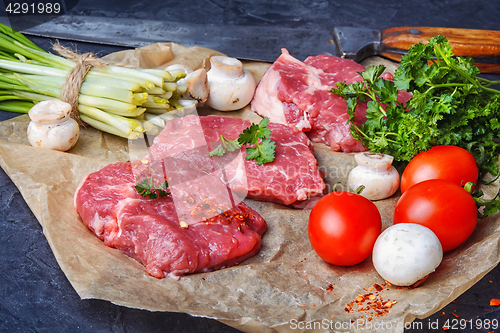 Image of Raw meat home beef