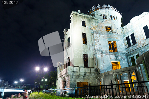 Image of A bomb dome in Hiroshima of Japan