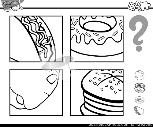 Image of guess food objects coloring book