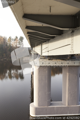 Image of concrete bridge across the river