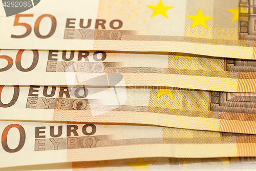 Image of fifty euro, close-up