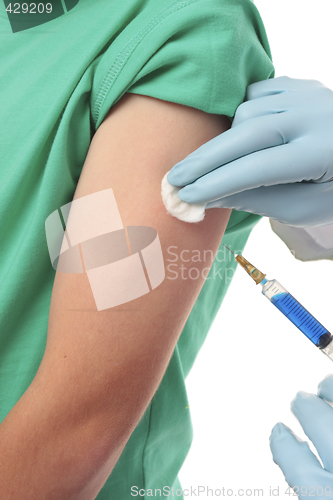 Image of Doctor needle injection