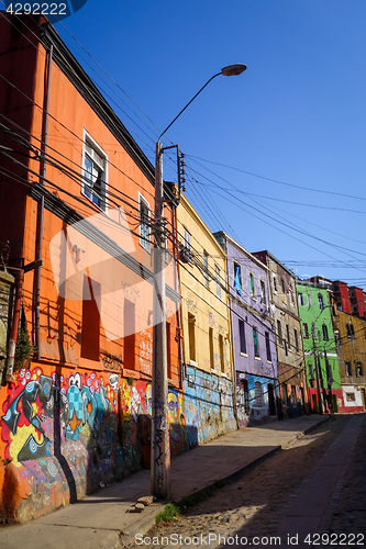 Image of Valparaiso cityscape, Chile