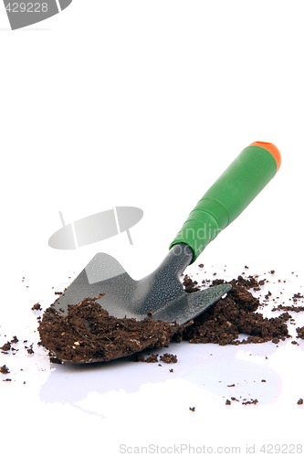Image of shovel and soil