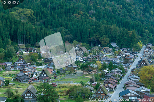 Image of Japanese Shirakawago village