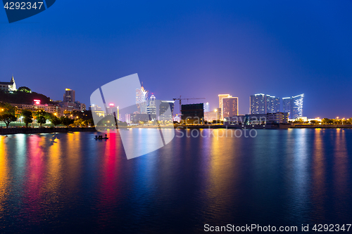 Image of Macau city at night