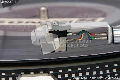 Image of turntable cartridge detail