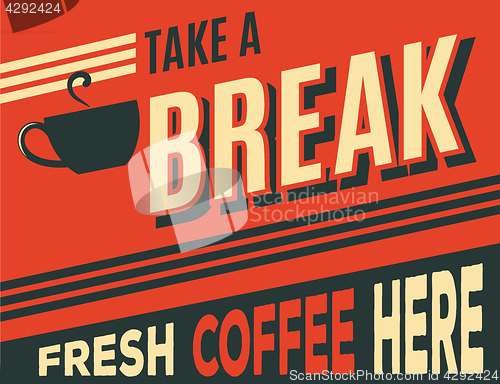 Image of advertising coffee retro poster