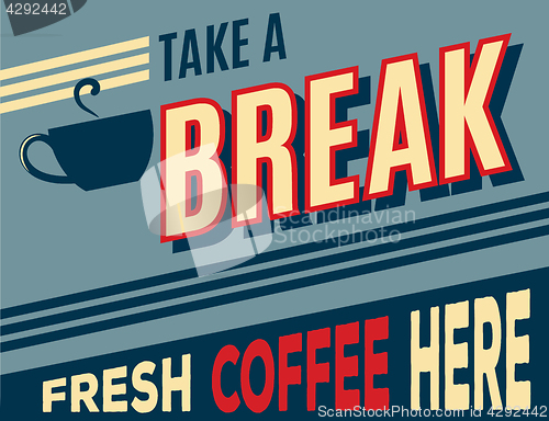 Image of advertising coffee retro poster