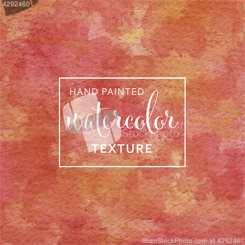 Image of red and yellow pastel watercolor on tissue paper pattern