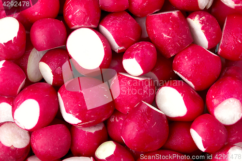 Image of Background made of radish