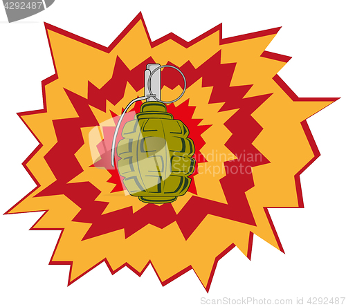 Image of Blast of the weapon grenade