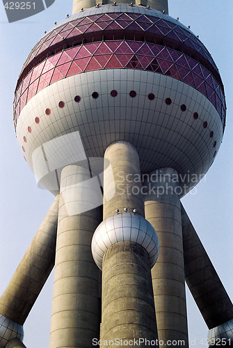 Image of Oriental pearl tower close-up