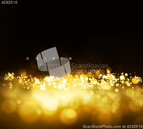 Image of Gold background with bokeh