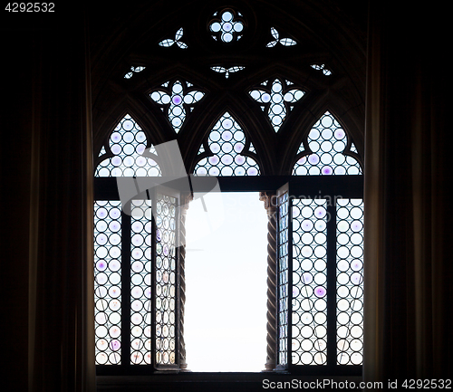 Image of Medieval window silhouette