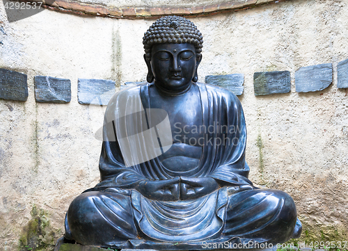 Image of Meditating Japanese Buddha Statue