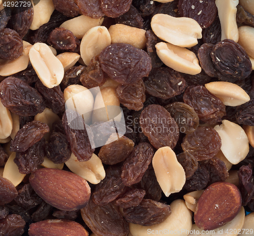 Image of Close-up top view mix different of nuts