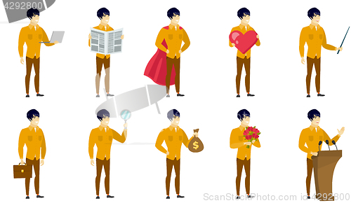 Image of Vector set of illustrations with business people.