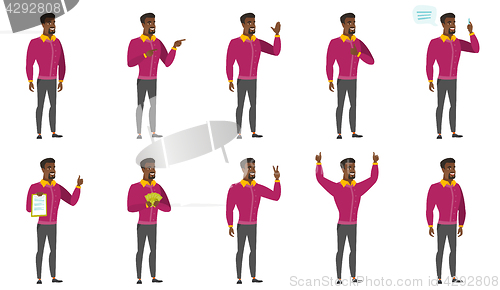 Image of Vector set of illustrations with business people.