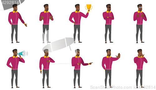 Image of Vector set of illustrations with business people.