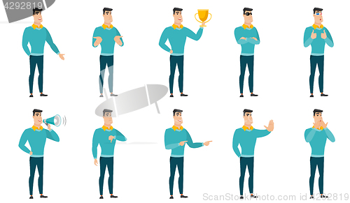 Image of Vector set of illustrations with business people.