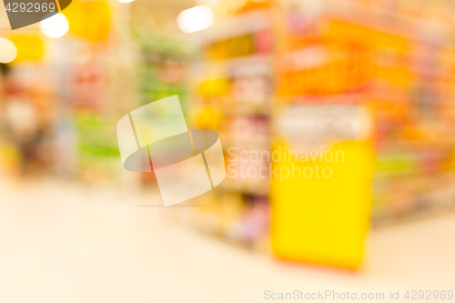 Image of Blur view of supermarket