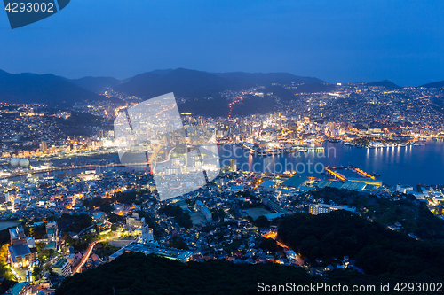 Image of Night Shot of Nagasaki City