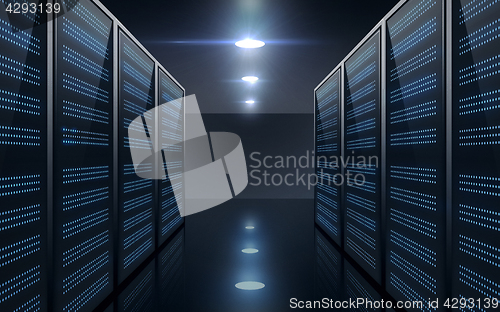 Image of futuristic server room