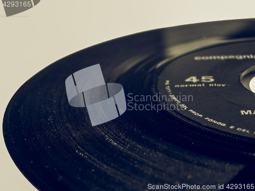 Image of Vintage looking Vinyl record
