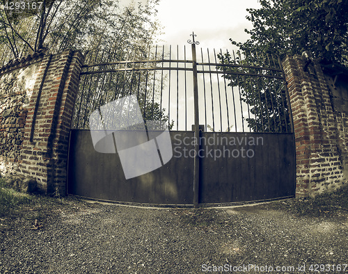 Image of Vintage looking Old gate