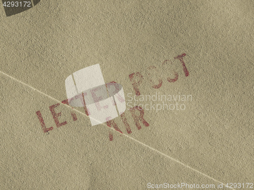 Image of Vintage looking Letter post air