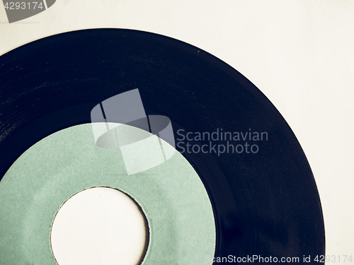 Image of Vintage looking Vinyl record