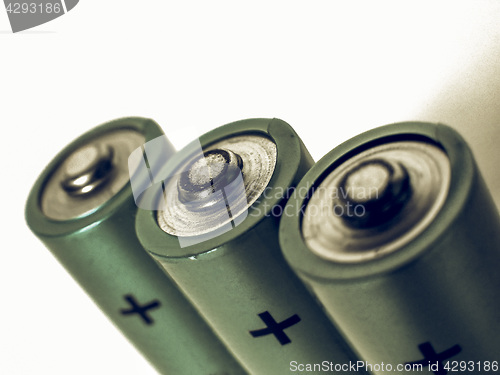 Image of Vintage looking Batteries cells
