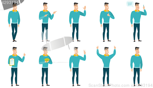 Image of Vector set of illustrations with business people.