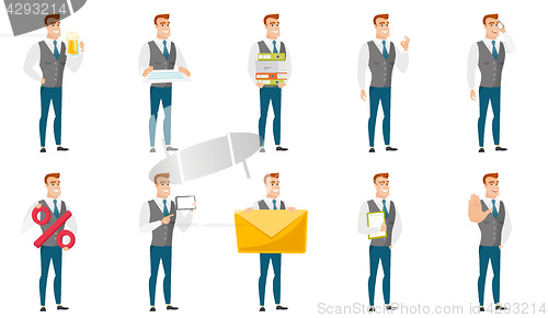 Image of Vector set of illustrations with business people.