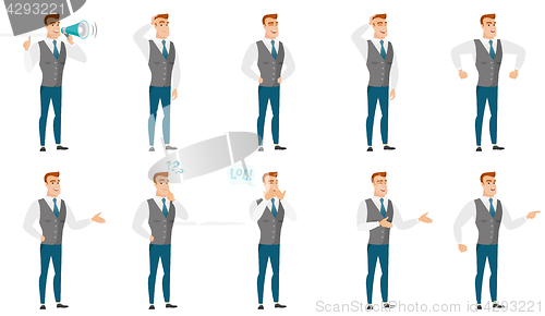 Image of Vector set of illustrations with business people.