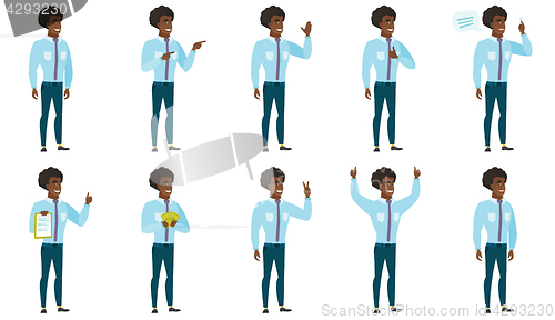 Image of Vector set of illustrations with business people.