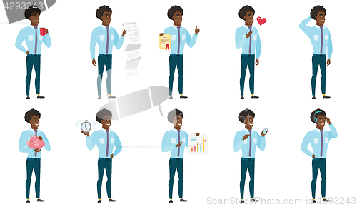 Image of Vector set of illustrations with business people.