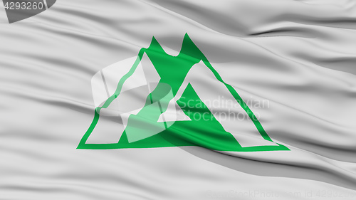 Image of Closeup Toyama Japan Prefecture Flag