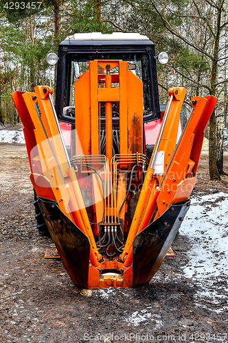 Image of Technique, special machine for transplanting large trees