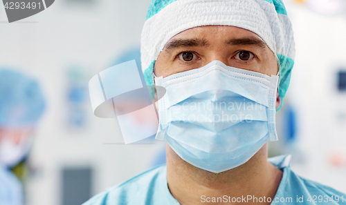 Image of surgeon in operating room at hospital