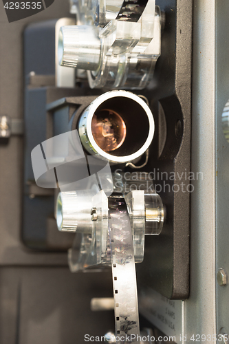 Image of Vintage 8mm Movie Film Projector Film Reel Lens