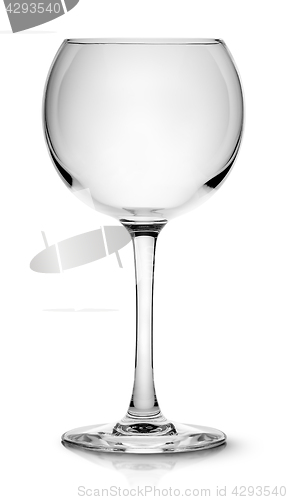 Image of Empty red wine glass