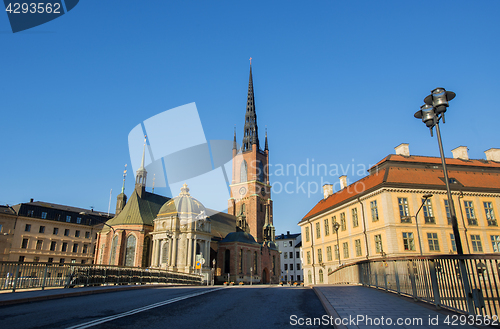 Image of The Riddarholmen Church in Stockholm Sweden