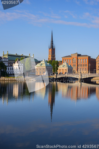 Image of The Riddarholmen Church in Stockholm Sweden