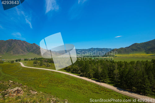 Image of Rural road in mountains