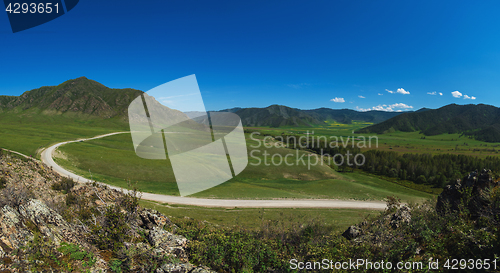 Image of Rural road in mountains