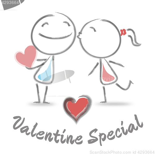 Image of Valentines Special Means Find Love And Clearance