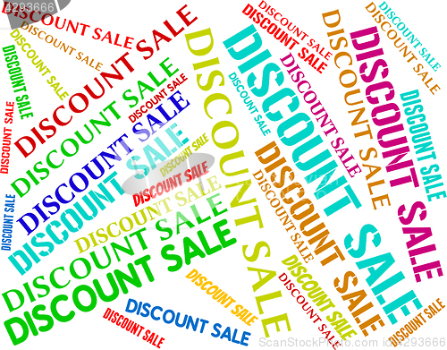 Image of Discount Sale Represents Words Clearance And Cheap